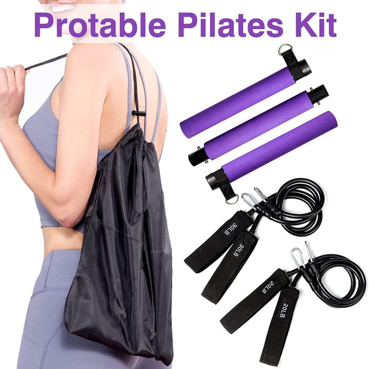 Pilates Bar Kit With Resistance Bands - Stuff Haven INTL